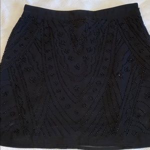 Black sequins skirt